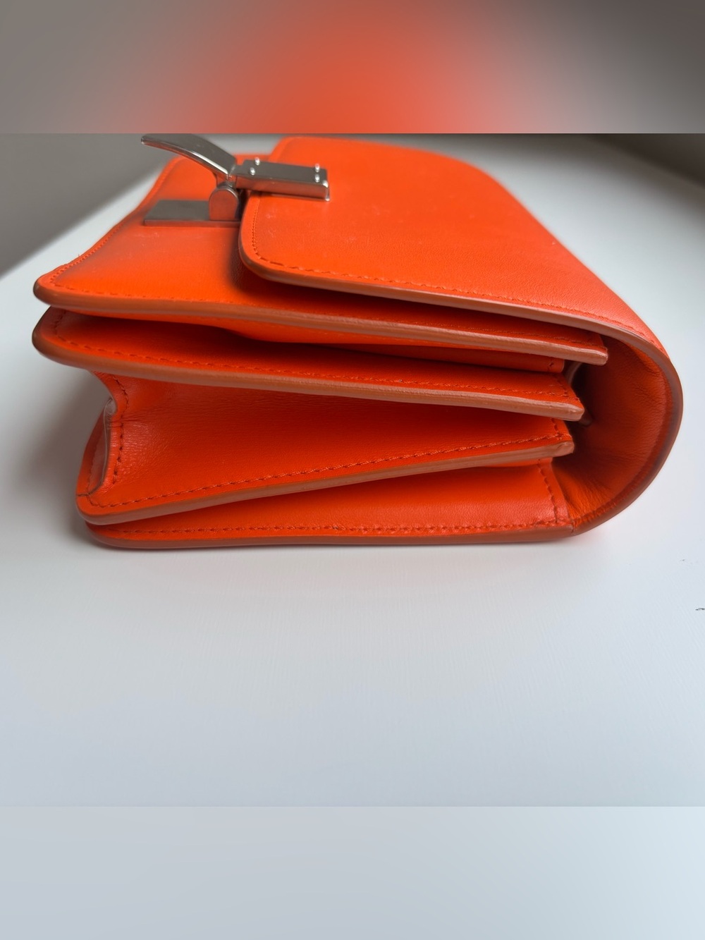 2017 Céline Classic Box Bag Orange crossbody - Picture 6 of 15